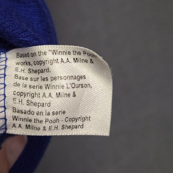 Vintage Disney Store Tigger Embroidered Blue Henley Shirt M - Picture 9 of 11